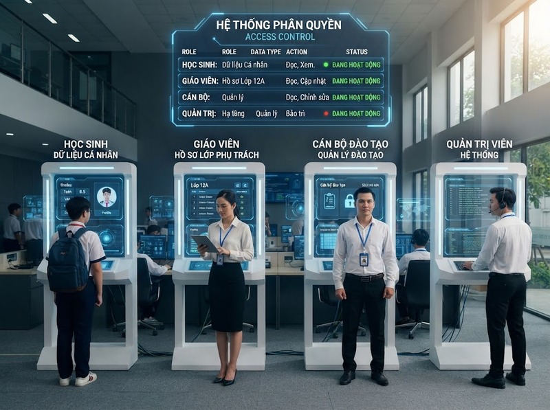 Bảo vệ dữ liệu giáo dục bằng kiểm soát truy cập và bảo mật thế nào?