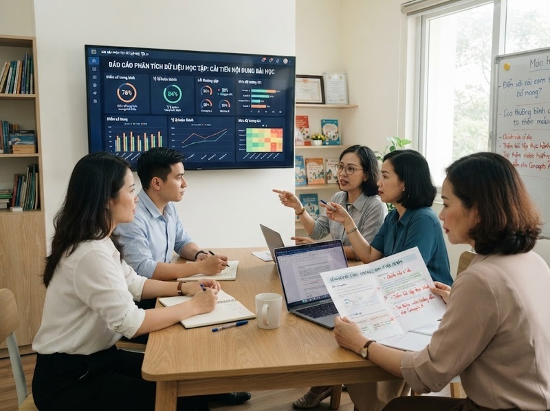 Dùng dữ liệu để cải thiện nội dung và hoạt động học tập thế nào?