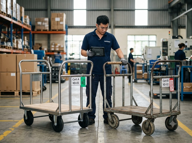 Checklist kiểm tra xe đẩy cần có những hạng mục nào?