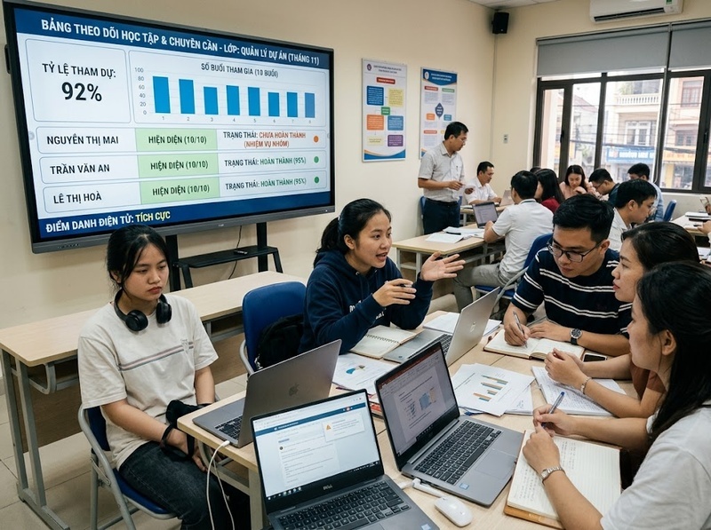Chỉ số mức độ tham gia học tập nên phản ánh những hành vi nào?