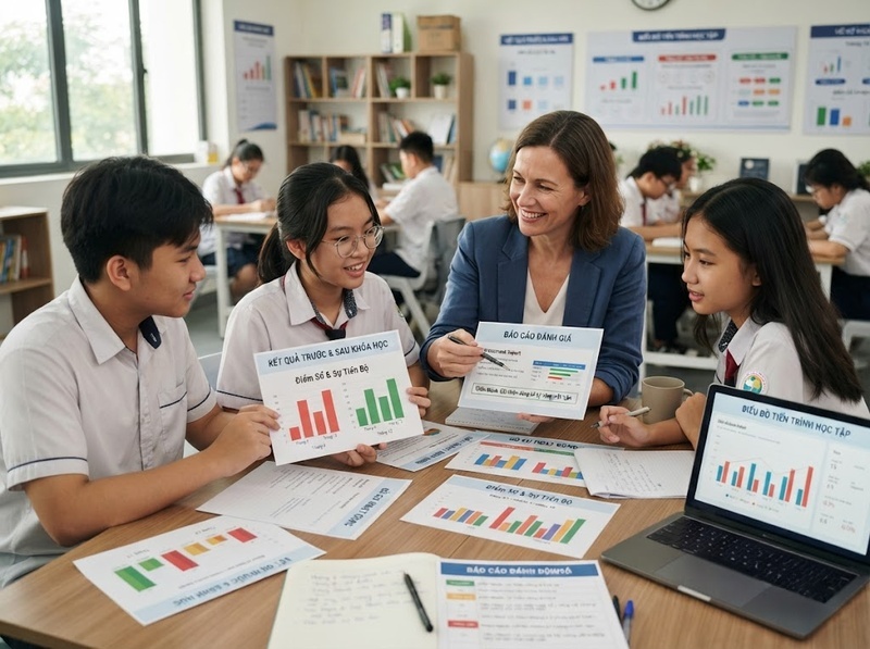 Chỉ số tiến trình học tập giúp theo dõi sự tiến bộ như thế nào?