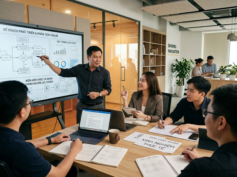 Mối quan hệ giữa chia sẻ kiến thức và văn hóa học tập trong doanh nghiệp