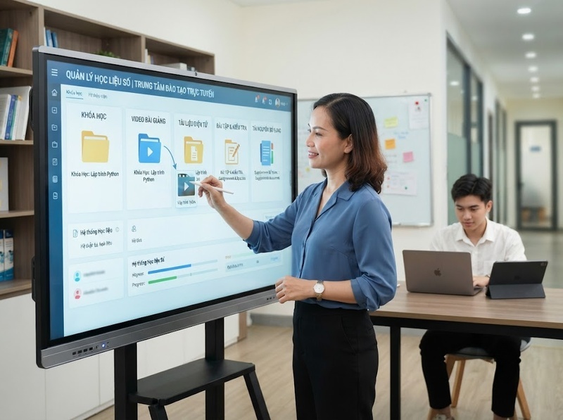 Chức năng hệ thống học tập số hỗ trợ người học và quản lý thế nào?