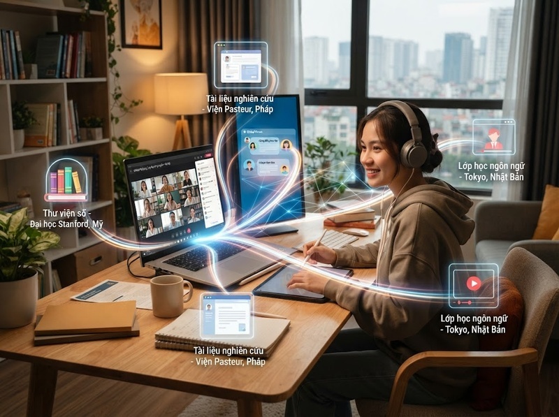 Mối quan hệ giữa công nghệ và tiếp cận kiến thức của người học