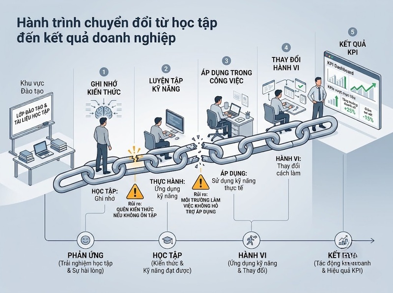 Hiểu đánh giá hiệu quả đào tạo và những kết quả cần đo lường