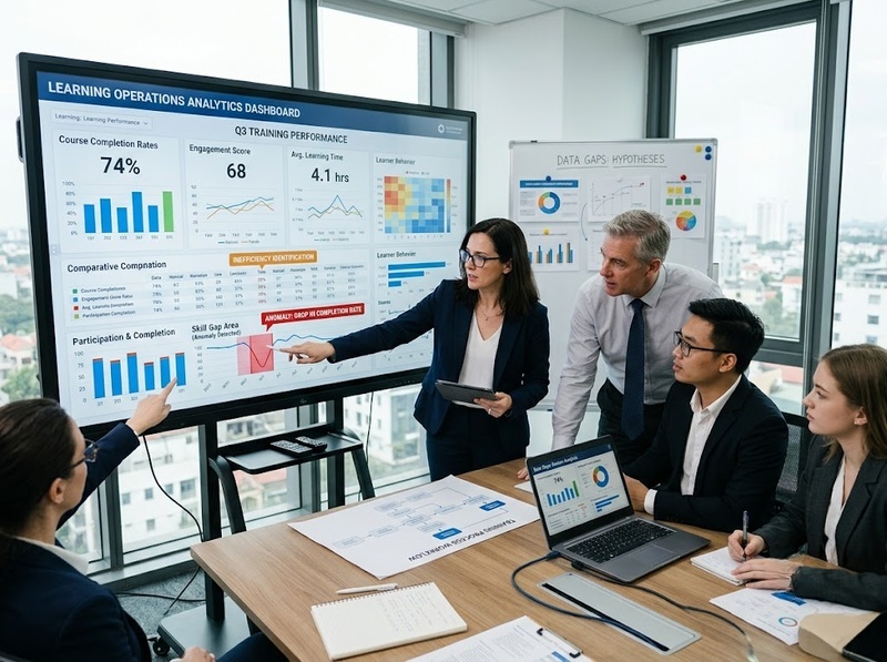 Điểm nghẽn hệ thống học tập được nhận diện từ dữ liệu và quy trình thế nào?