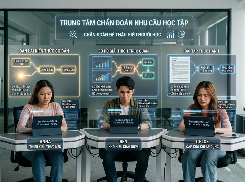 Điều chỉnh phương pháp học tập số theo nhu cầu và phản hồi người học