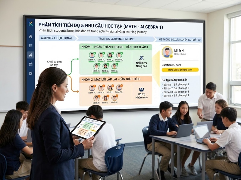 Dữ liệu học tập và cá nhân hóa kết nối qua nhu cầu người học ra sao?