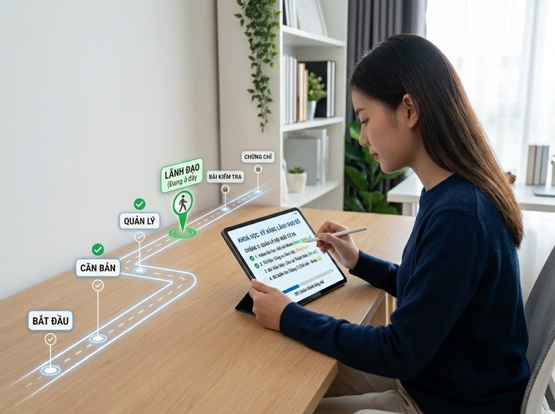 Hệ thống quản lý học tập hỗ trợ tổ chức và theo dõi việc học thế nào?