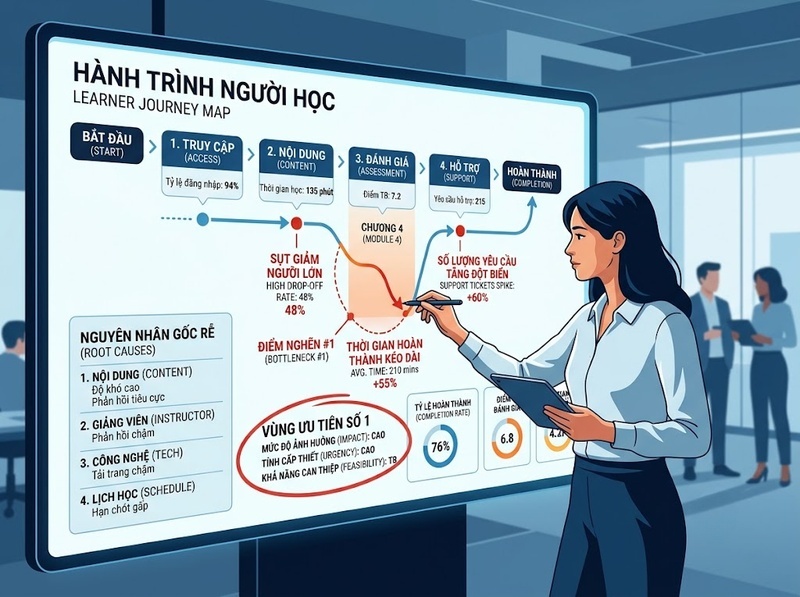 Kế hoạch cải tiến hệ thống học tập cần mục tiêu và nguồn lực nào?