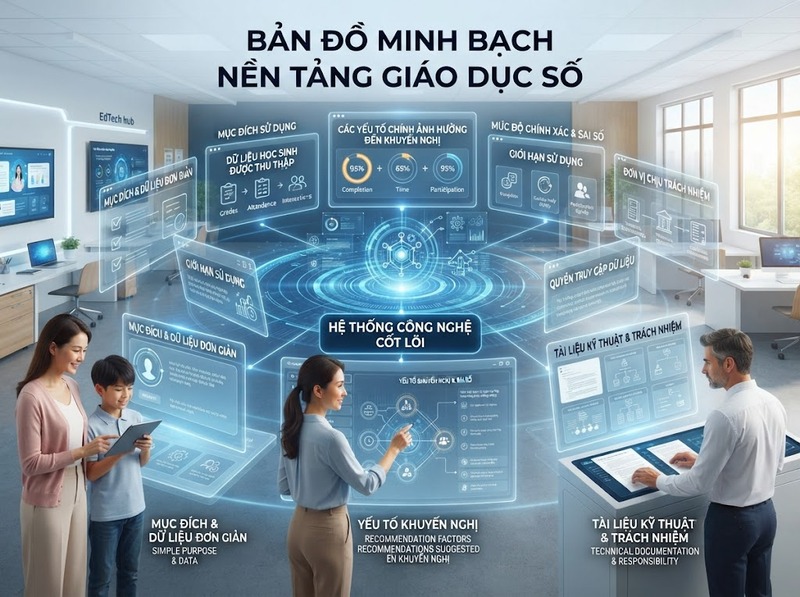 Minh bạch hệ thống công nghệ giáo dục hỗ trợ giám sát và niềm tin thế nào?