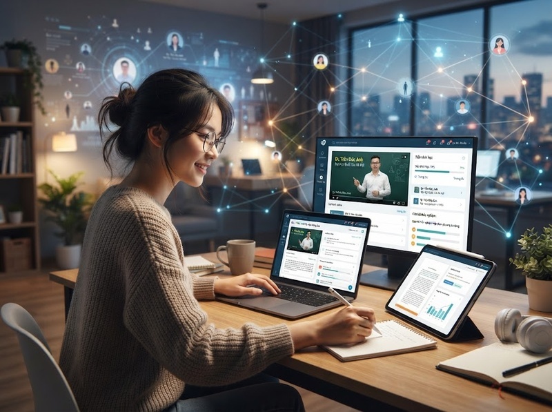 Môi trường học tập số có những đặc trưng khác biệt nào với lớp học truyền thống?