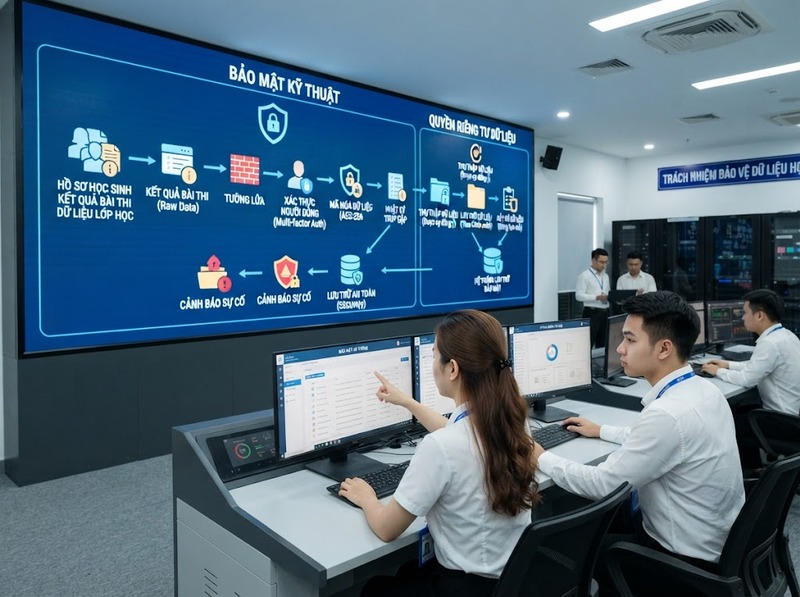 Nhóm tiêu chuẩn công nghệ giáo dục bao gồm an toàn, tương thích và tiếp cận