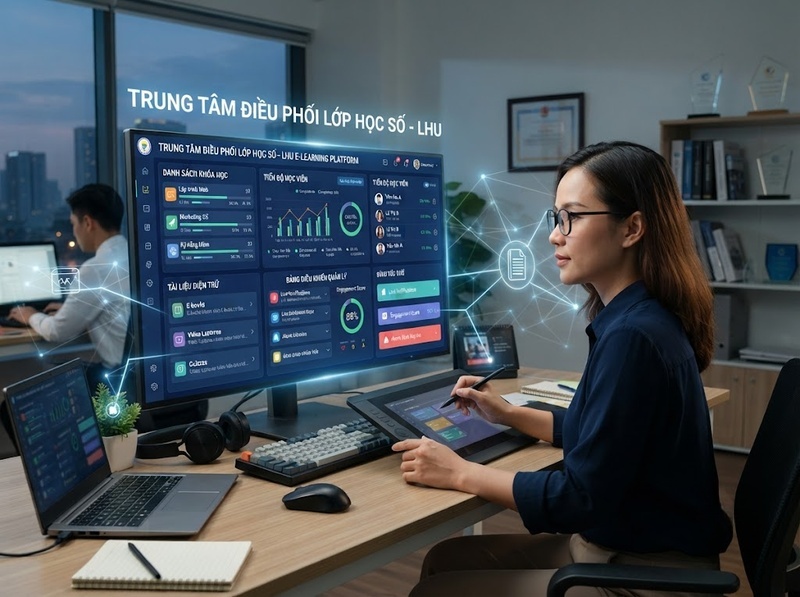 Thành phần hệ thống học tập số liên kết với nhau như thế nào?