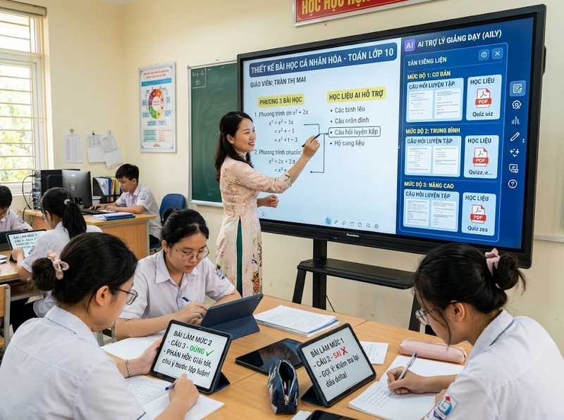 Trí tuệ nhân tạo trong giáo dục hỗ trợ dạy, học và quản lý ra sao?