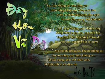 Phân tích bài thơ Đây thôn vĩ dạ của Hàn Mạc Tử (Thi HS giỏi) - BOOKING TOUR