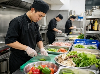 Phụ bếp trong một đơn tiệc cần đảm nhiệm những công việc gì