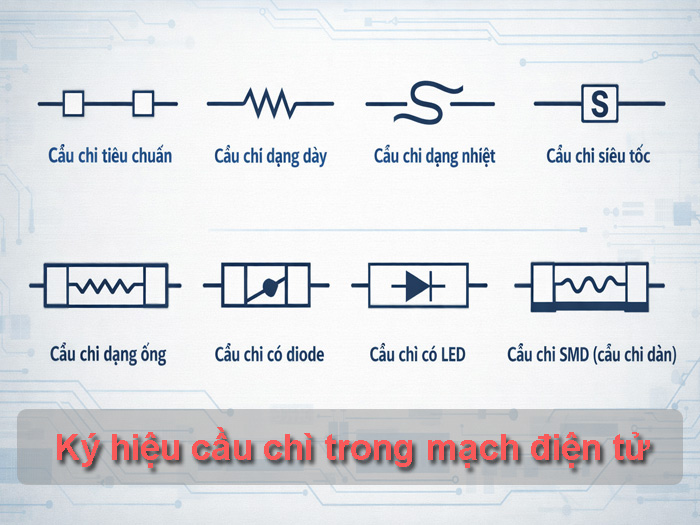 ký hiệu cầu chì trong mạch điện tử